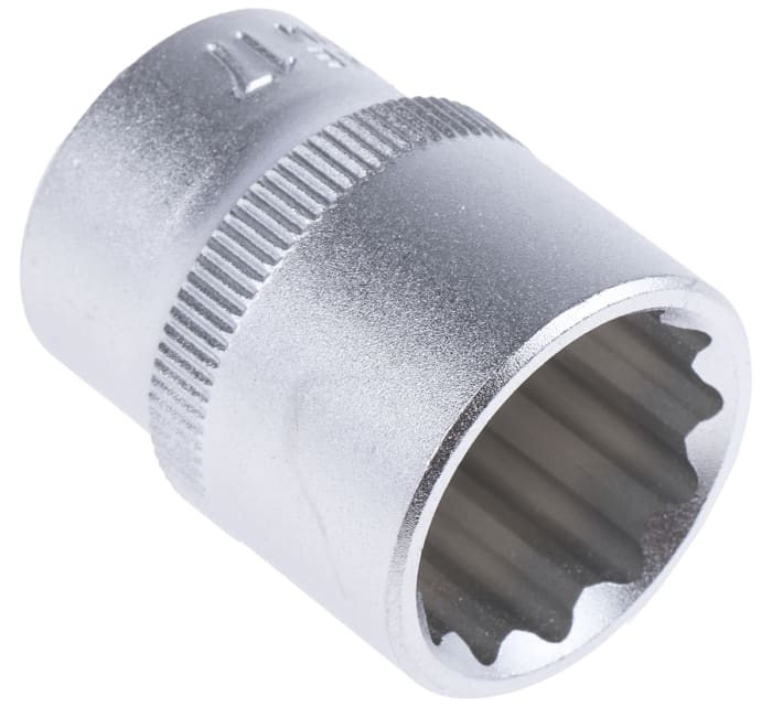 RS PRO 3/8 in Drive 17mm Standard Socket, 12 point