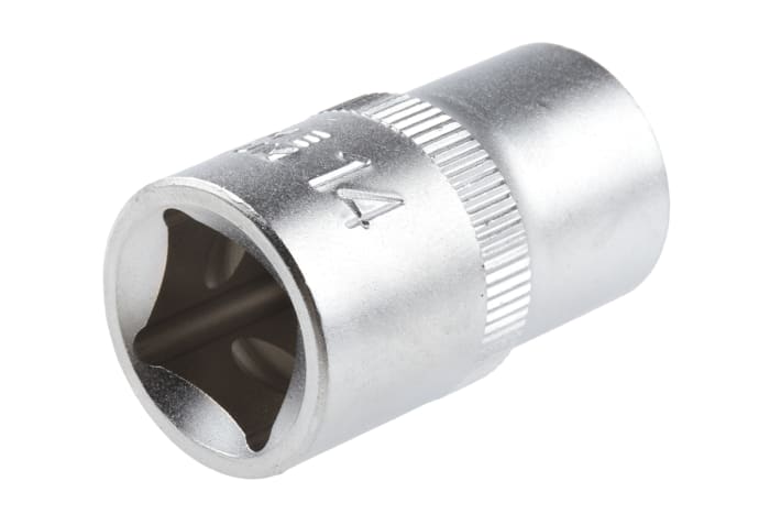 RS PRO 1/2 in Drive 14mm Standard Socket, 12 point