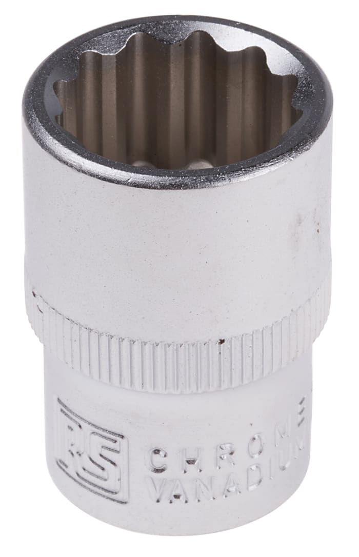 Vaso Bi-Hexágono RS PRO de 18mm con Cuadrado de 12,7 mm