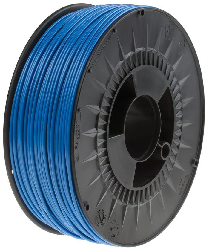 RS PRO 2.85mm Blue ABS 3D Printer Filament, 1kg