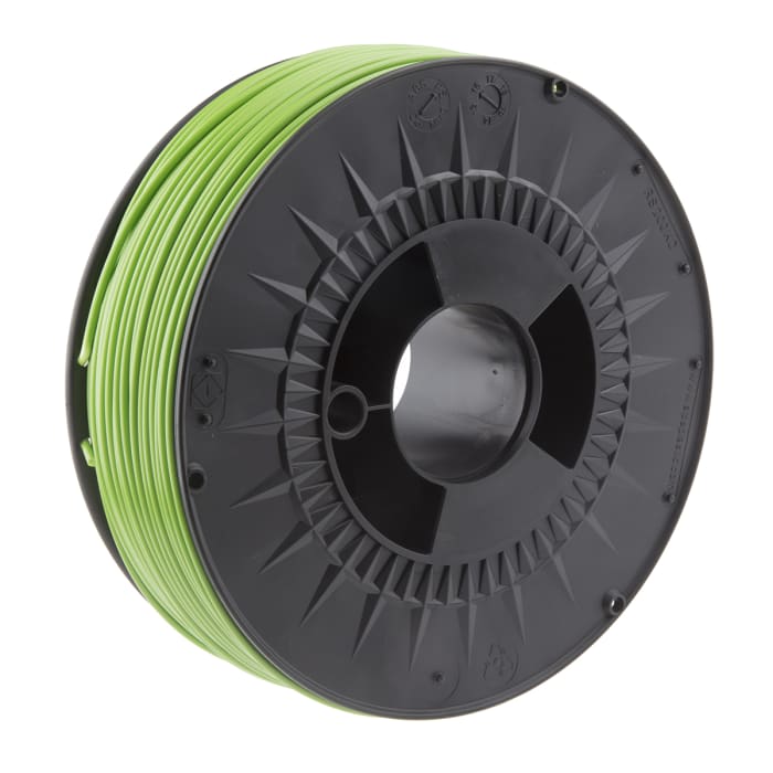 RS PRO 2.85mm Green ABS 3D Printer Filament, 1kg