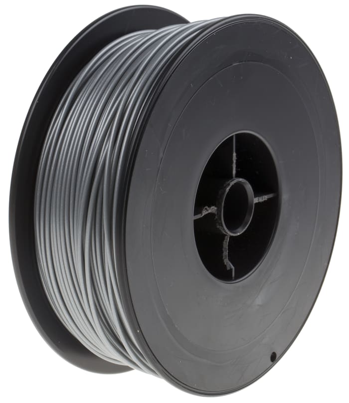 RS PRO 1.75mm Silver PLA 3D Printer Filament, 300g