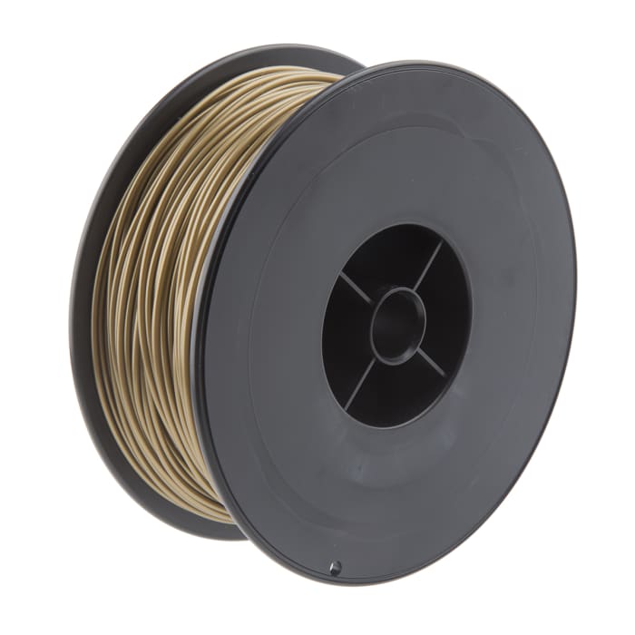 Filament pour imprimante 3D RS PRO, PLA, Ø 1.75mm, Or, 300g, FDM