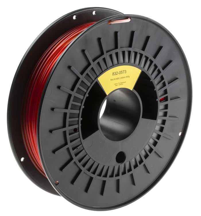 Filament pour imprimante 3D RS PRO, M-ABS, Ø 2.85mm, Rouge, 500g, FDM