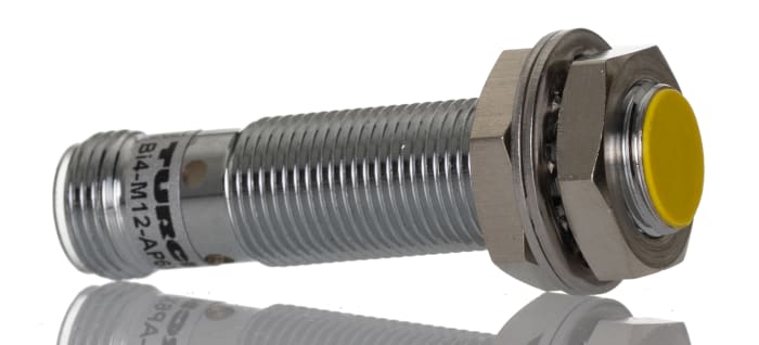 Turck Inductive Threaded Barrel Proximity Sensor, M12, 4 mm Detection, PNP NO, 10 → 30 V dc