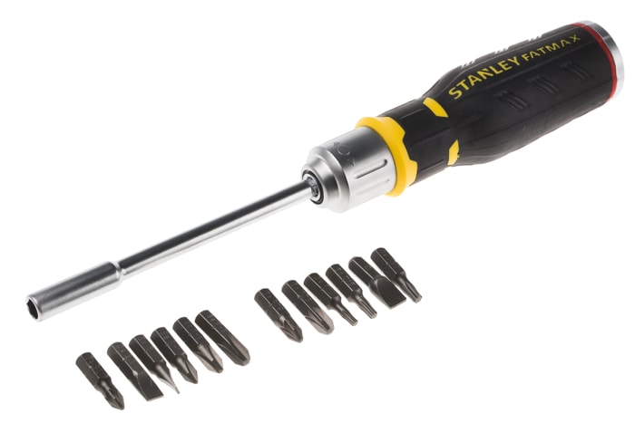 Juego de destornilladores de trinquete con puntas Stanley, con puntas Phillips, Pozidriv, ranurado, Torx