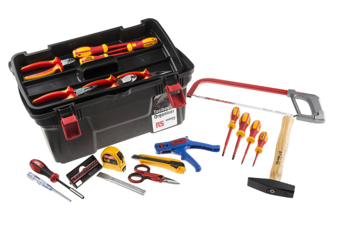 RS PRO | RS PRO 31 Piece Electricians Tool Kit with Box, VDE Approved ...