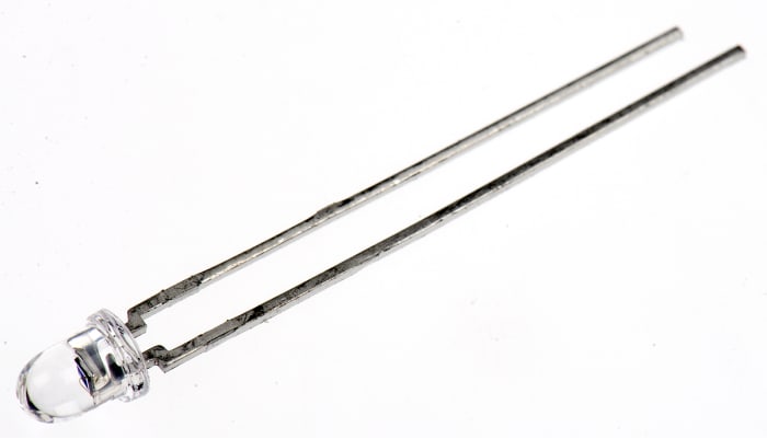 IR LED 2 pinová Průchozí otvor 90mW/sr 860nm 3.1 (Dia.) x 5.2mm ams OSRAM 3 mm (T-1) 80mW