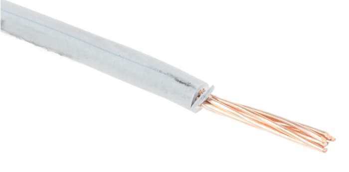 Fils de câblage RS PRO, 1,5 mm², Gris, 16 AWG, 100m, 750 V