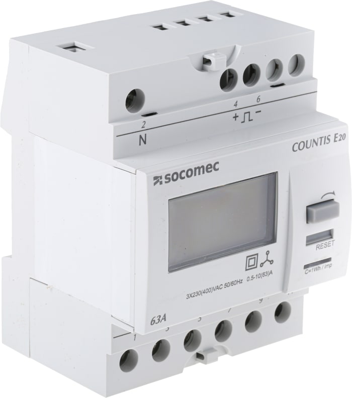 4850 3003 Socomec Socomec Countis E20 3 Phase LCD Energy Meter With 