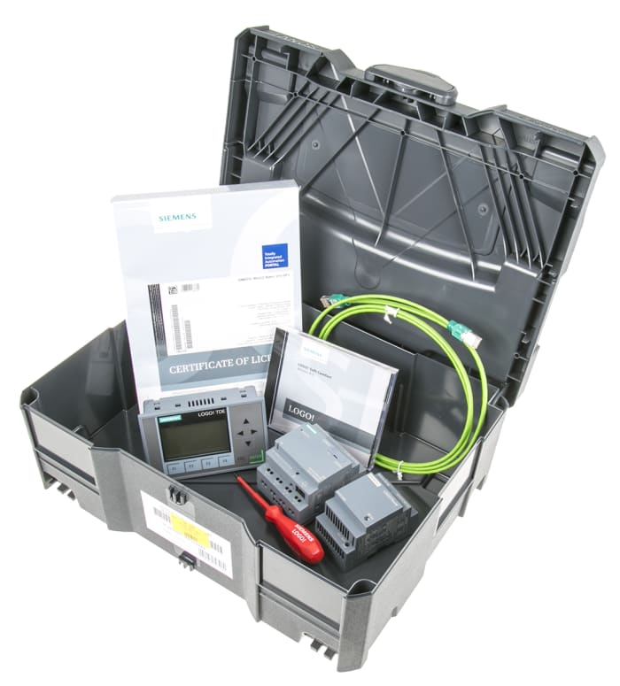 Siemens LOGO! 8 Logic Module Starter Kit, 12 → 24 V dc Relay, 8 x Input, 4 x Output With Display