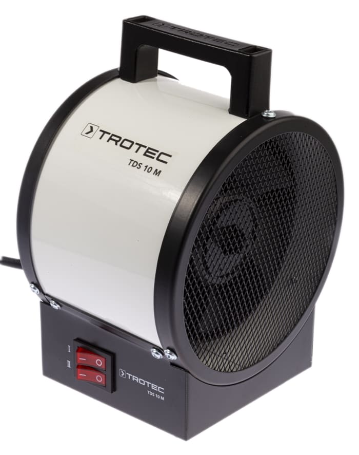 RS PRO 2kW Fan Fan Heater, Portable, Type C - European Plug