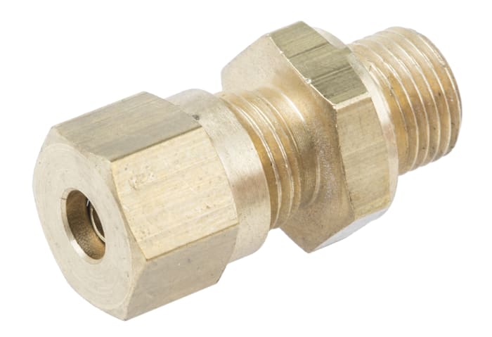 RS PRO 1/8 BSPP Compression Fitting for Use with Thermocouple or PRT Probe, 4.5mm Probe, RoHS Compliant Standard