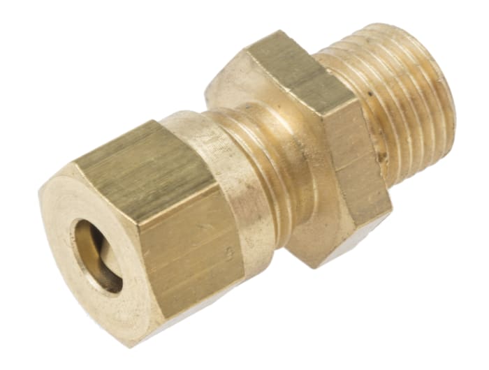 RS PRO 1/8 BSPP Compression Fitting for Use with Thermocouple or PRT Probe, 3/16in Probe, RoHS Compliant Standard