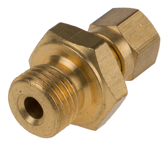 RS PRO 1/8 BSPP Compression Fitting for Use with Thermocouple or PRT Probe, 4.5mm Probe, RoHS Compliant Standard