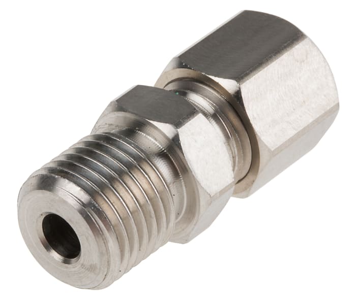 RS PRO 1/4 BSP Compression Fitting for Use with Thermocouple or PRT Probe, 3/16in Probe, RoHS Compliant Standard