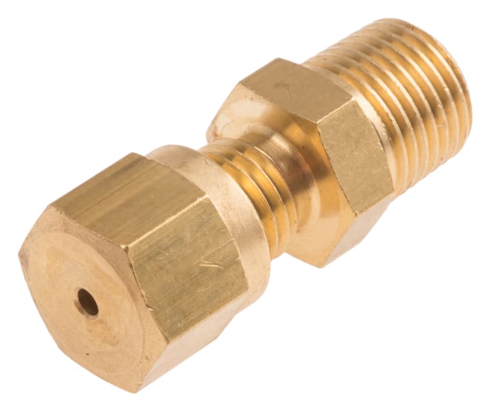 RS PRO 1/8 NPT Compression Fitting for Use with Thermocouple or PRT Probe, 1.5mm Probe, RoHS Compliant Standard