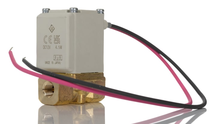 Electrovanne SMC VX21, 12 V c.c., 2 ports , NF