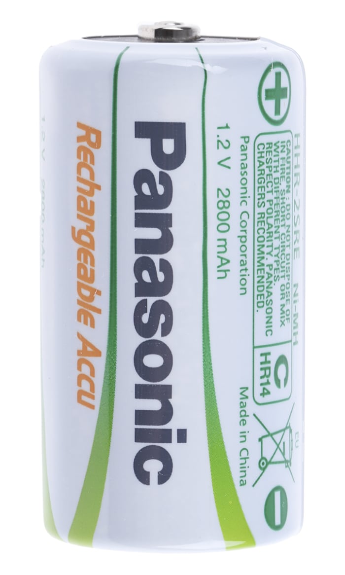 PANASONIC - 2 Piles rechargeables C LR14 HHR-2SRE - Lot de 2 piles  rechargeables Panasonic LR14 C 2800mAh - 170mAh HHR- - Livraison  gratuite dès 120€