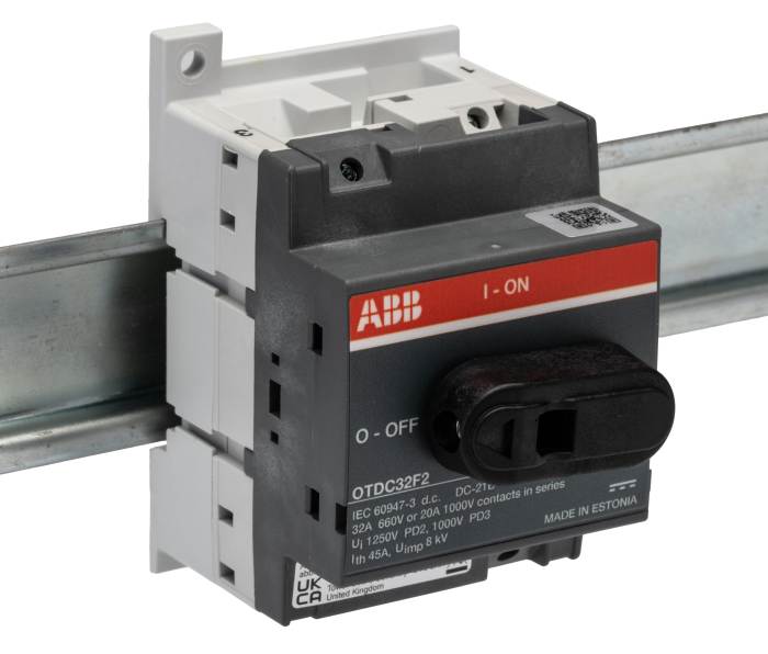 ABB 2P Pole Isolator Switch - 32A Maximum Current, IP20
