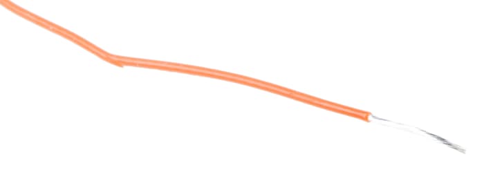 RS PRO Type A Series Orange 0.12 mm² Hook Up Wire, 26 AWG, 7, 100 m, Polytetrafluoroethylene