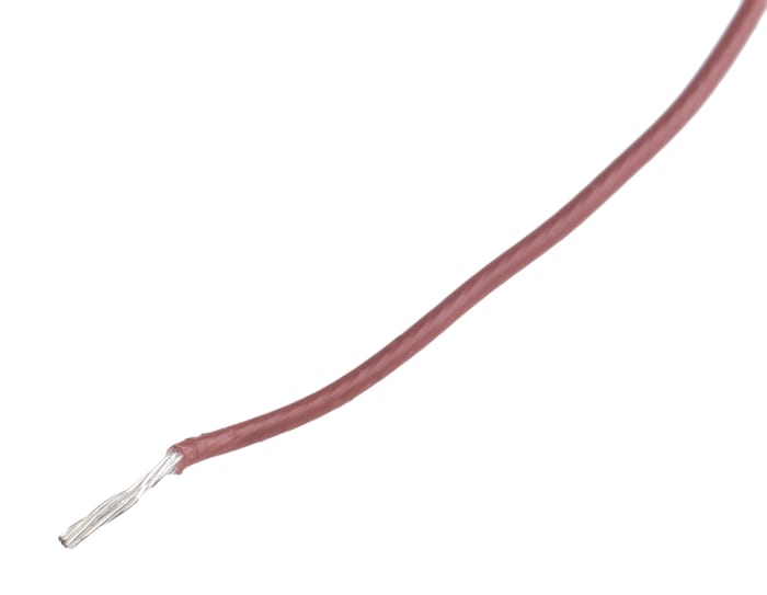 Cable de conexión RS PRO, área transversal 0,6mm² Filamentos del Núcleo 19/0,2 mm Marrón, 300 V, long. 100m, 20 AWG