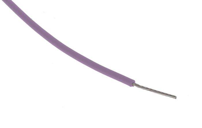 Cable de conexión RS PRO, área transversal 0.22 mm² Cable para Equipos Tipo B Filamentos del Núcleo 7 Morado, 600 V