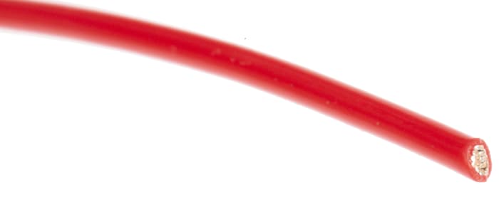 Cable de conexión RS PRO, área transversal 0,6mm² Filamentos del Núcleo 19/0.2 mm Rojo, 600 V, long. 100m, 20 AWG