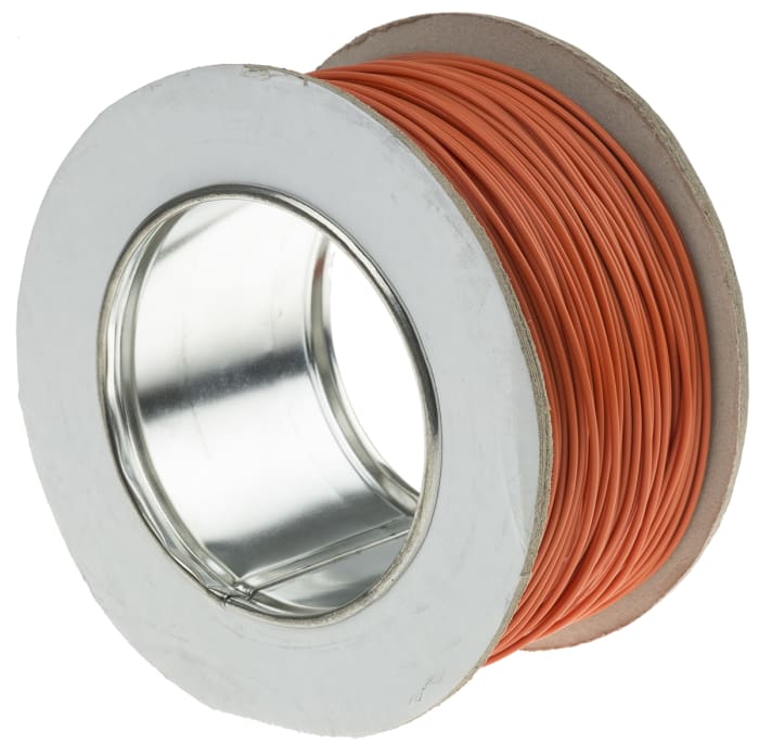 RS PRO Pink 0.08 mm² Hook Up Wire, 28 AWG, 7/0.12 mm, 100m, PTFE