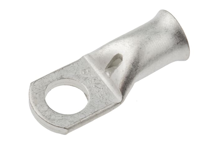 RS PRO Uninsulated Ring Terminal, 8mm Stud Size, 25mm² to 25mm² Wire Size, Natural