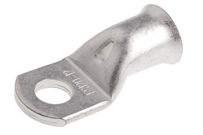 RS PRO Uninsulated Ring Terminal, 12mm Stud Size, 120mm² to 120mm² Wire Size, Natural