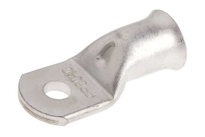 RS PRO Uninsulated Ring Terminal, 10mm Stud Size, 150mm² to 150mm² Wire Size, Natural