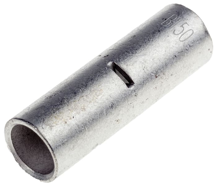 RS PRO Butt Splice Connector, Uninsulated, Tin 50 mm²