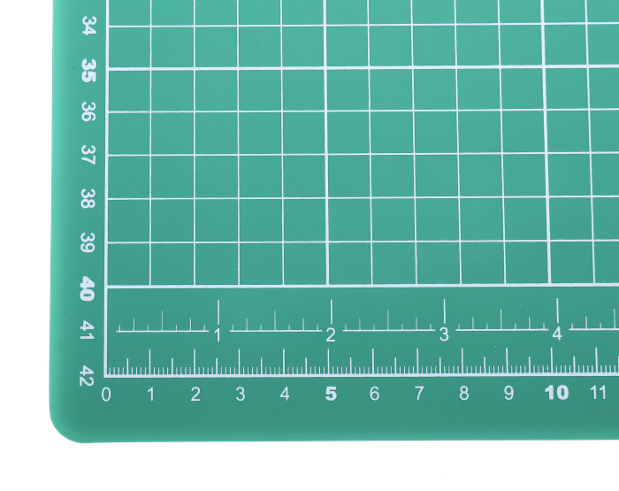 RS PRO 10mm Green Cutting Mat, L450mm x W300mm