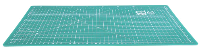 RS PRO 10mm Green Cutting Mat, L450mm x W300mm