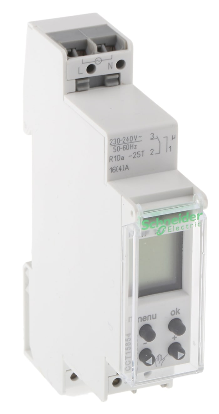 Schneider Electric Interruptor horario anual programable de 4 canales -  CCT15940