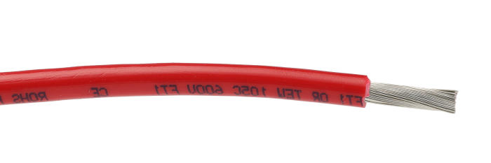 Alpha Wire Hook-up Wire PVC Series Red 5.2 mm² Hook Up Wire, 10 AWG, 105/0.25 mm, 30m, PVC Insulation, 3081 RD005