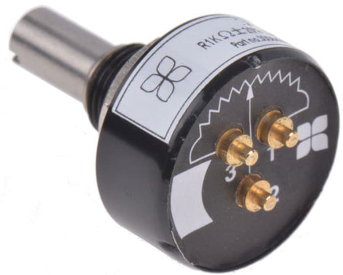 RS PRO RS PRO 1kΩ Conductive Plastic Potentiometer Bushing Mount