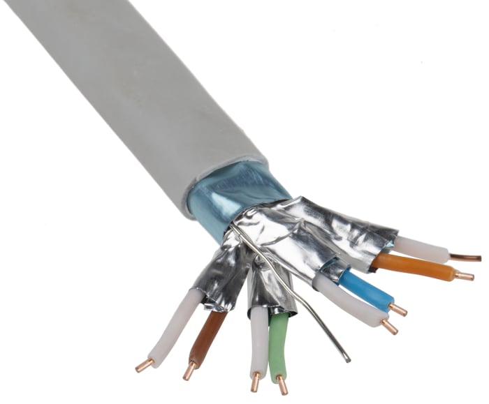 Ethernetový kabel, Šedá, LSZH 100m