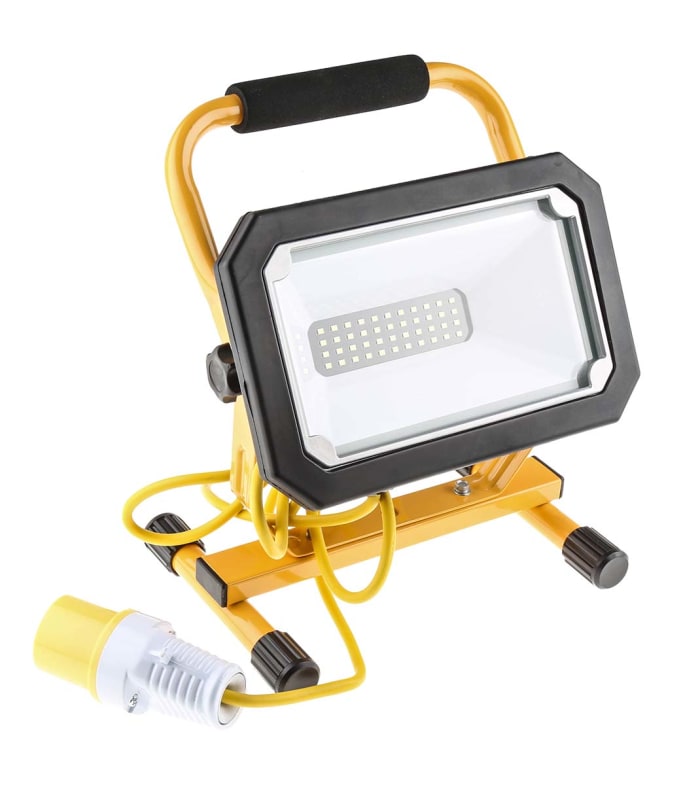 Luz de trabajo, RS PRO, Flexo de instalación industrial, LED, 24 W, 110 V, IP44, Aluminio Presofundido, 305mm, 160 mm,