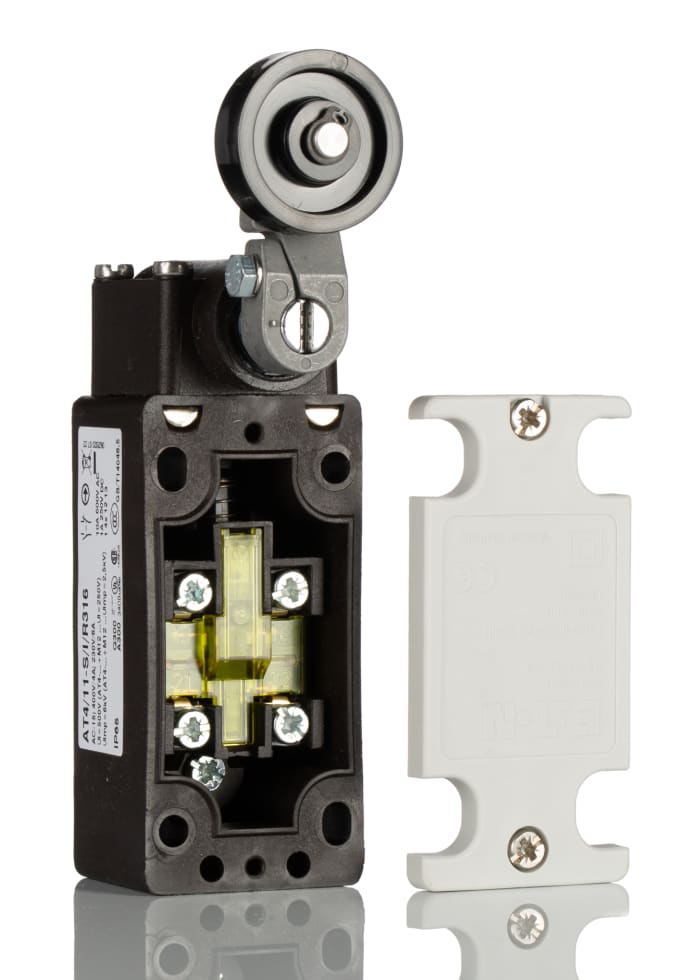 Eaton Adjustable Roller Lever Limit Switch, NO/NC, IP65, Plastic Housing, 415V ac Max, 10A Max