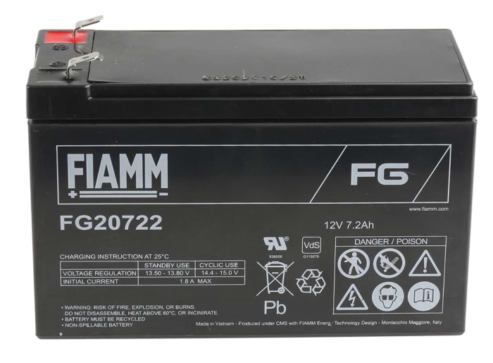 Fiamm FG20722 Свинцово-кислотная аккумуляторная батарея