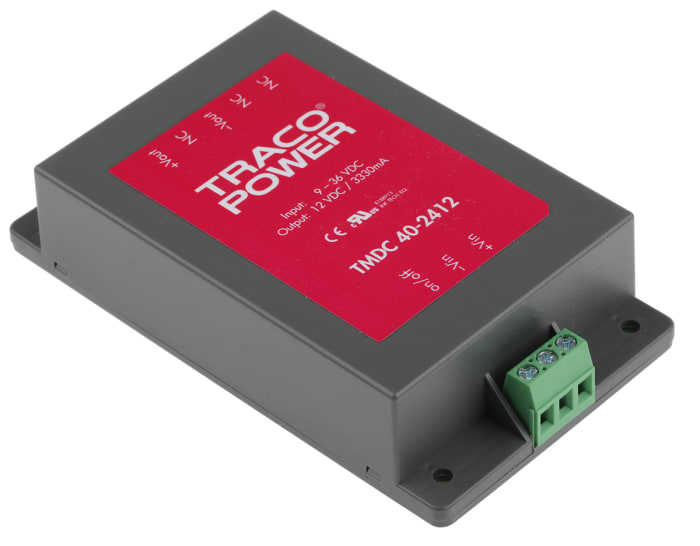 Convertidor dc-dc 40W, Salida 12V dc, 3.33A, 0.01