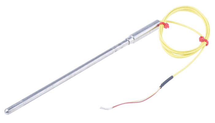 RS PRO Type K Mineral Insulated Thermocouple 150 mm Length, 6 mm Diameter → 1100 °C Max