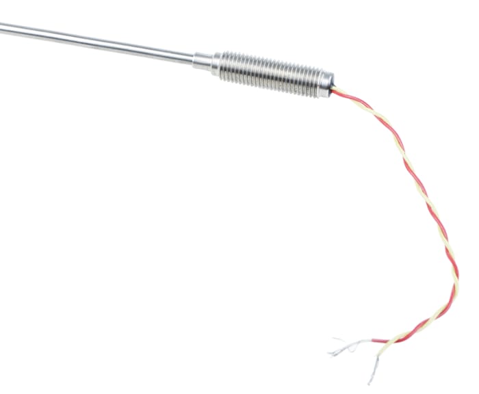 RS PRO Type K Mineral Insulated Thermocouple 500mm Length, 3mm Diameter → +1100°C