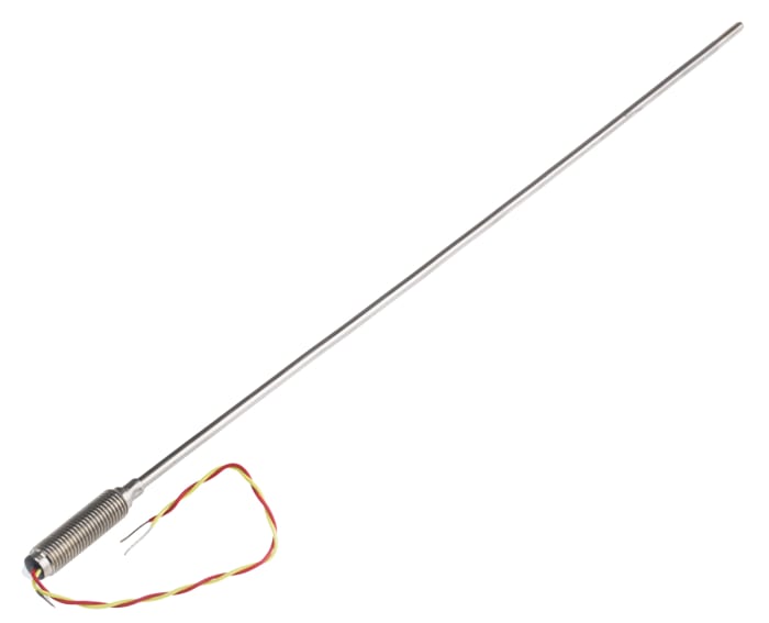 RS PRO Type K Mineral Insulated Thermocouple 250mm Length, 3mm Diameter → +1100°C