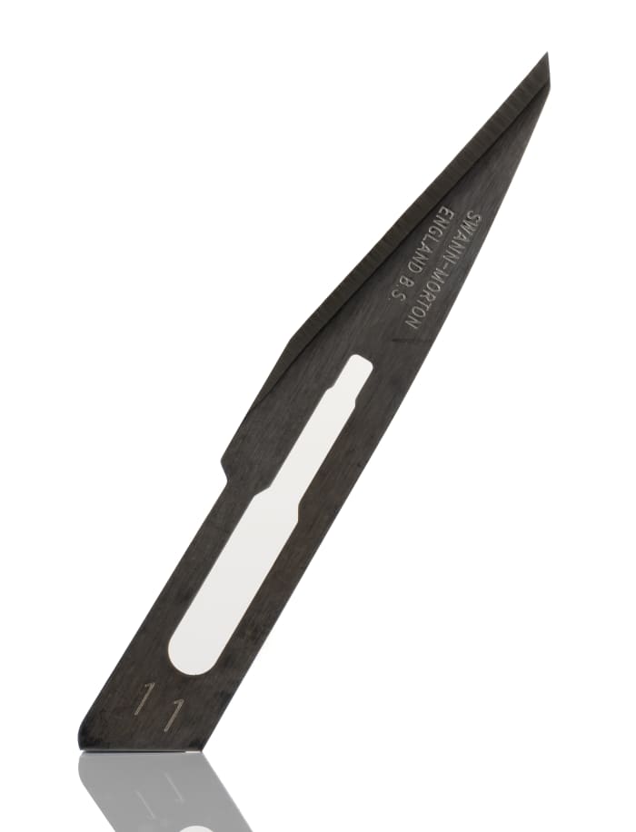 Swann-Morton Carbon Steel Scalpel Blade, 100 per Package
