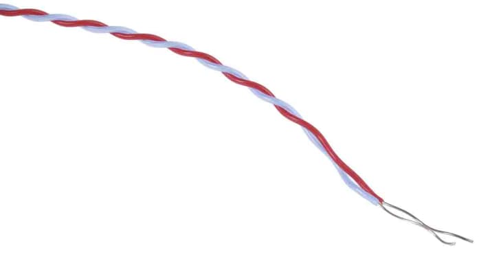 RS PRO Type T Exposed Junction Thermocouple 2m Length, 1/0.3mm Diameter → +250°C