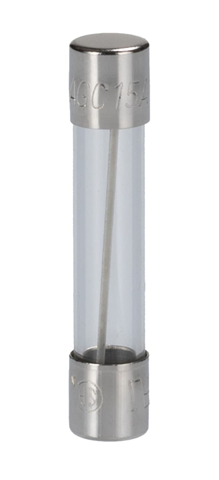 Eaton 15A F Glass Cartridge Fuse, 6.3 x 32mm