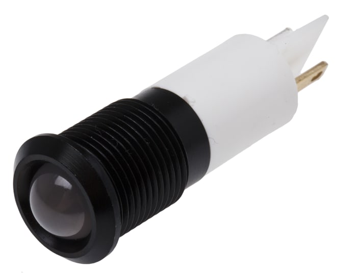 RS PRO White Panel Mount Indicator, 220V ac, Solder Lug Termination, IP67